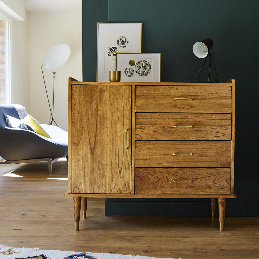 PIA - Credenza in mindi massello 105 cm