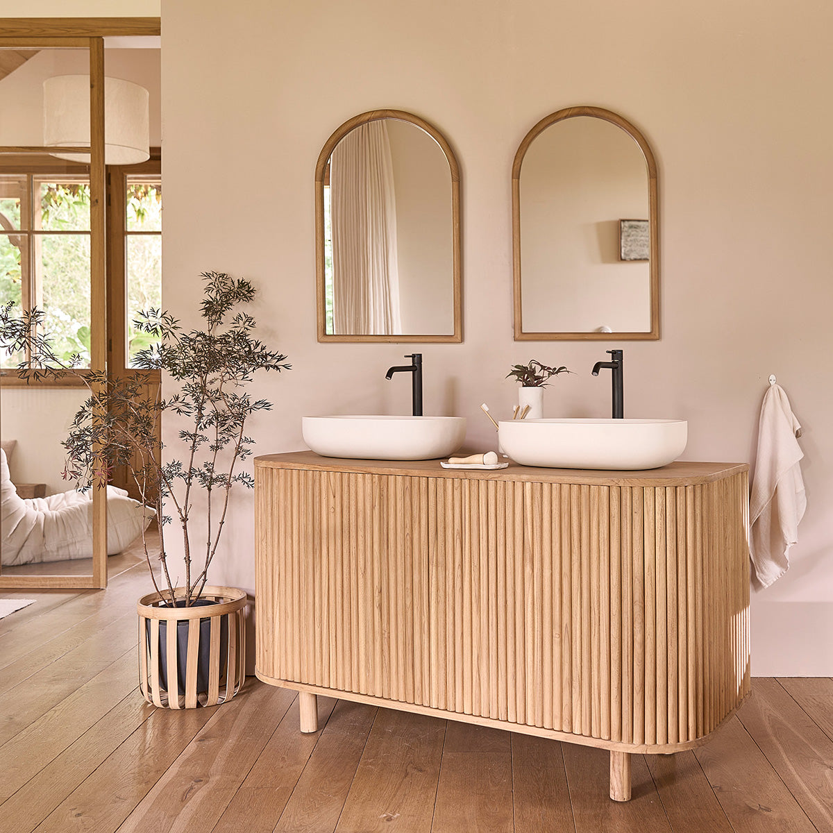 COLINE - Mobile da 140 cm in teak massello