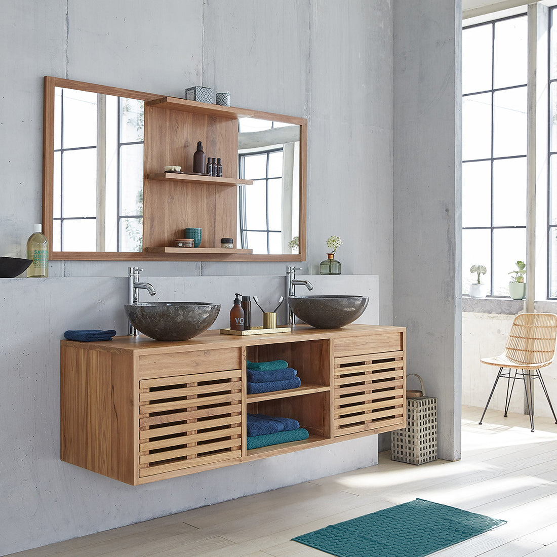 RIO - Mobile sospeso in teak massello 160 cm