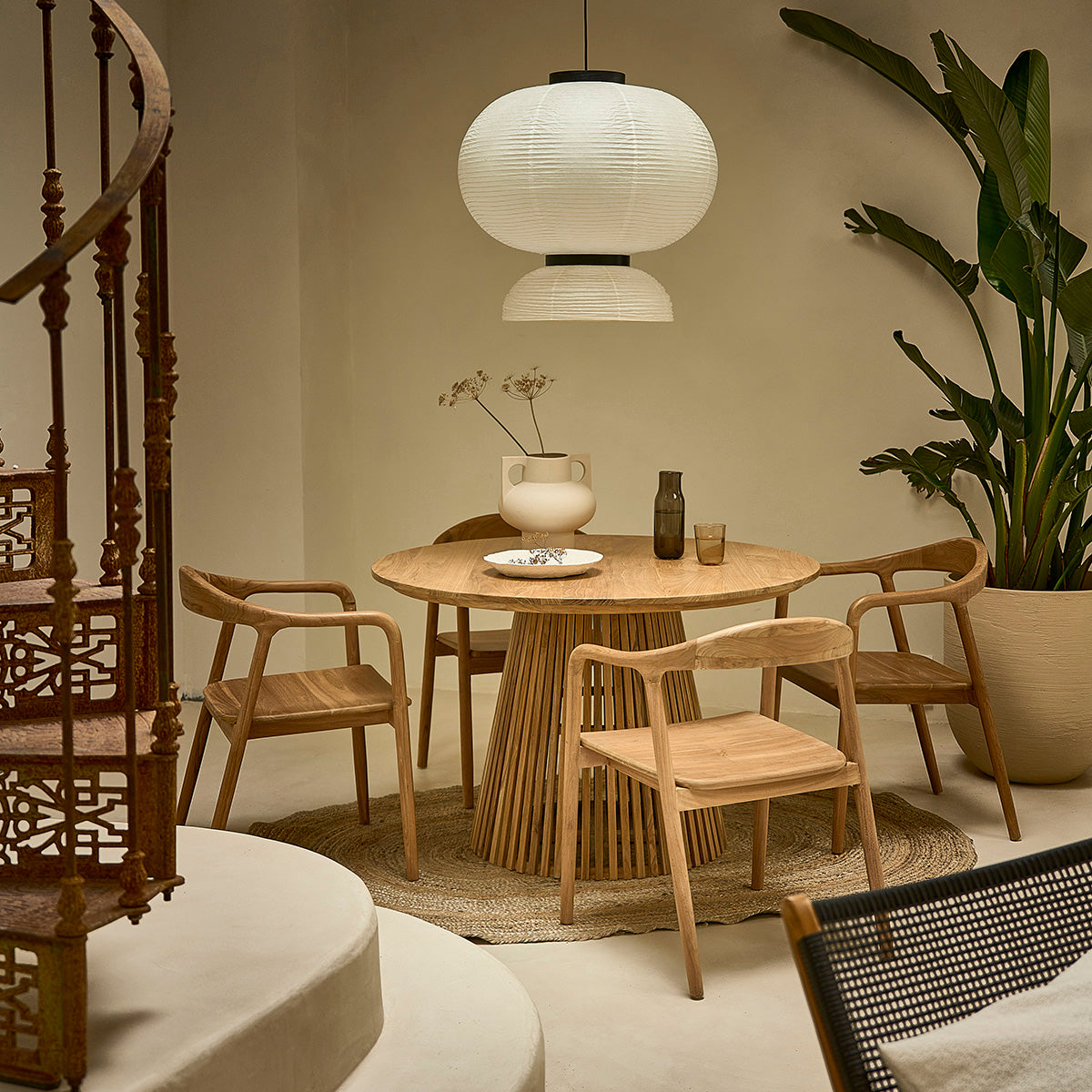 AMBRE - Sedia in teak massello