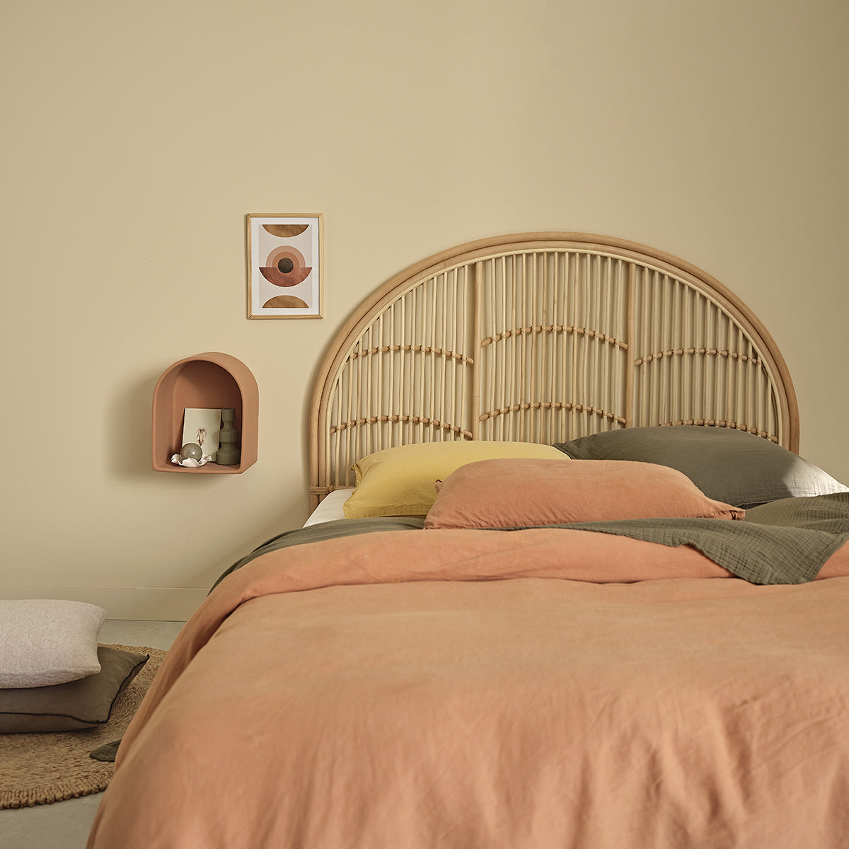 BOHO - Testiera in rattan 140 cm