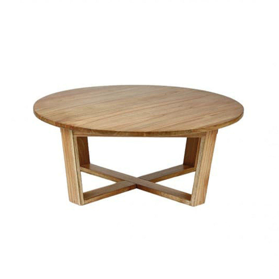 BASILE - Tavolino in mindi massello Ø 100 cm