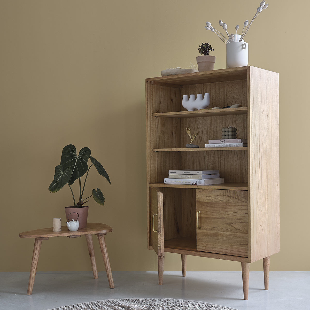 SUZANNE - Libreria in mindi massello 85 cm