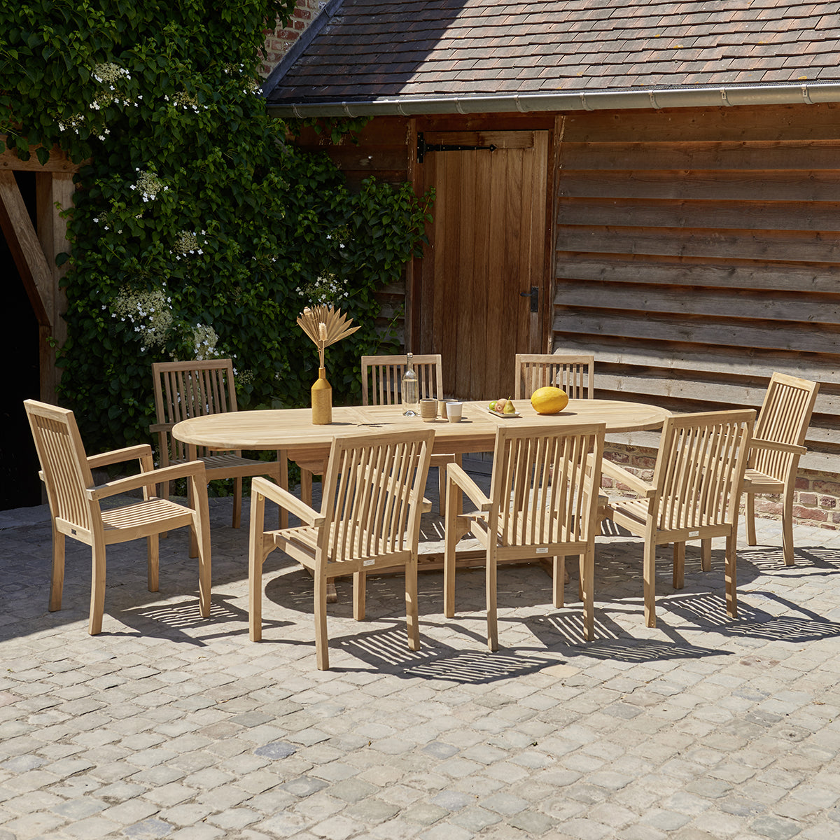 MALTE - Poltrona da giardino in teak massello