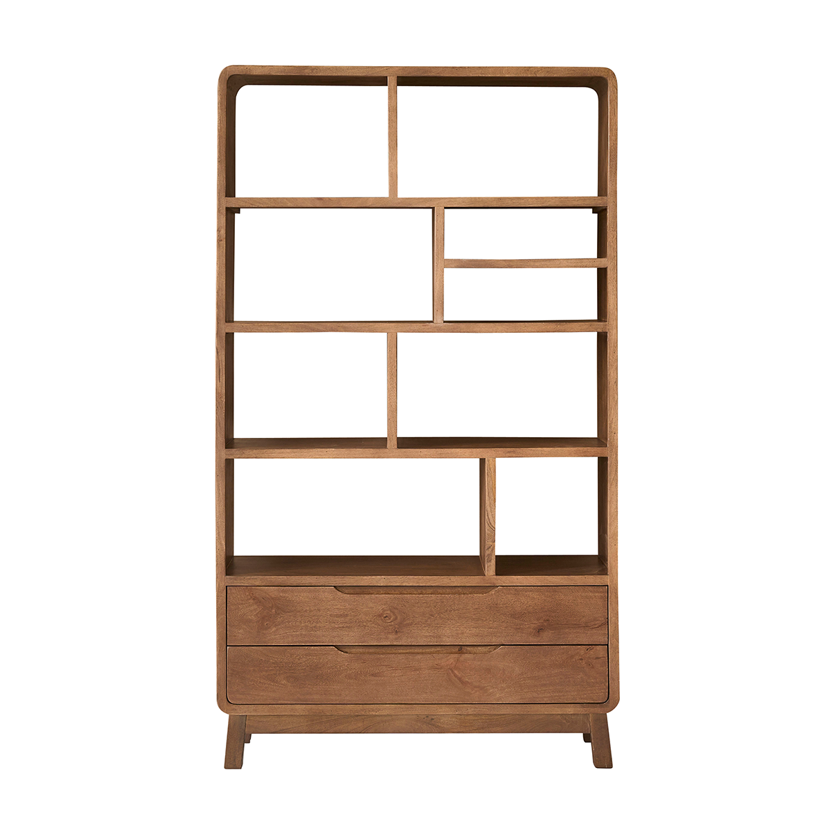 NOVA - Libreria in legno massello di mango, 118 cm