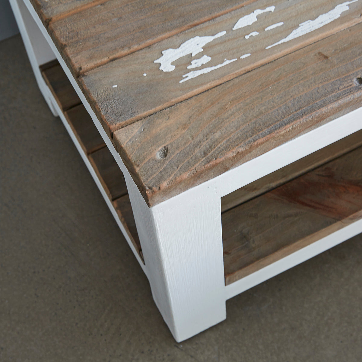 HONFLEUR - Comodino in legno massello riciclato 30 cm