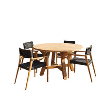 Set di mobili da giardino in teak 4 pers.