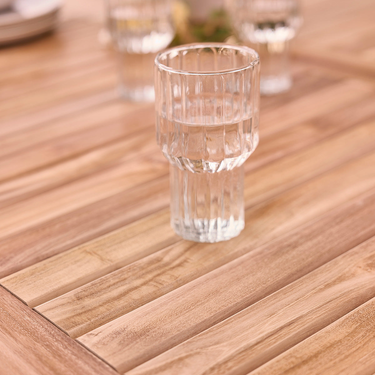 LIVIE - Set di mobili da giardino in teak massello 8 pers.