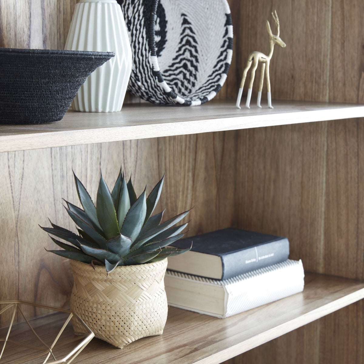 FIFTIES - Libreria in mindi massello 120 cm