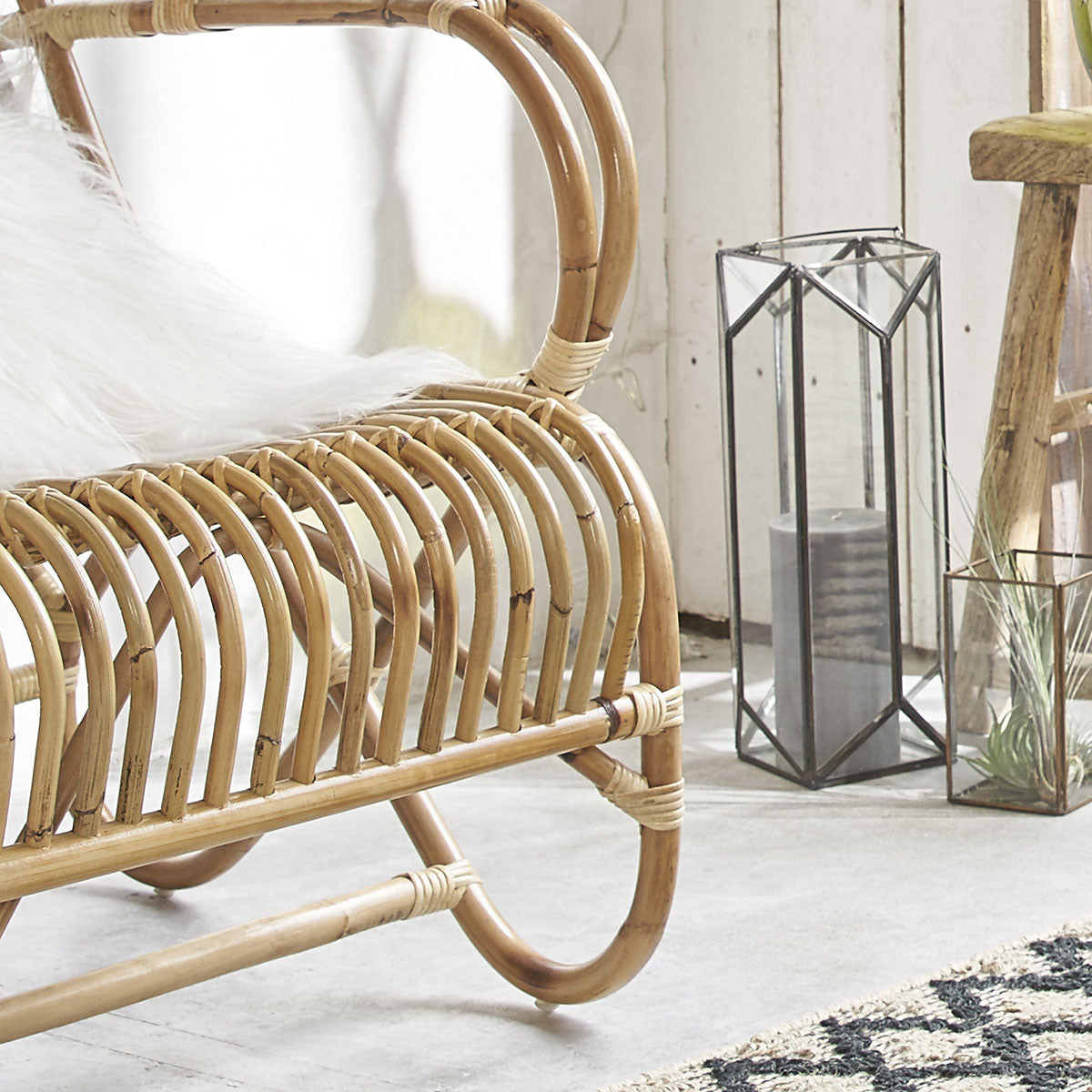 PAOLA - Poltrona in rattan confortevole