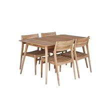 Set di mobili da giardino in teak massello 4/6 pers.