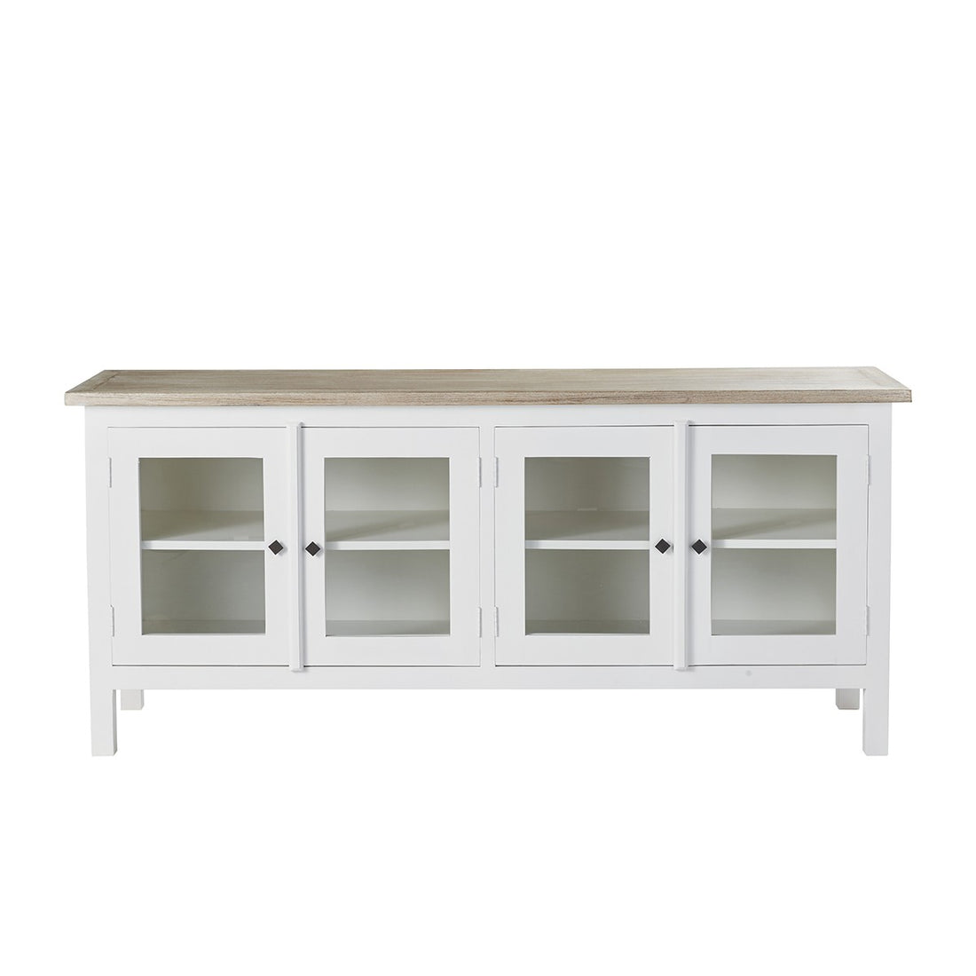 LONDRES - Credenza in mogano e teak massello 180 cm