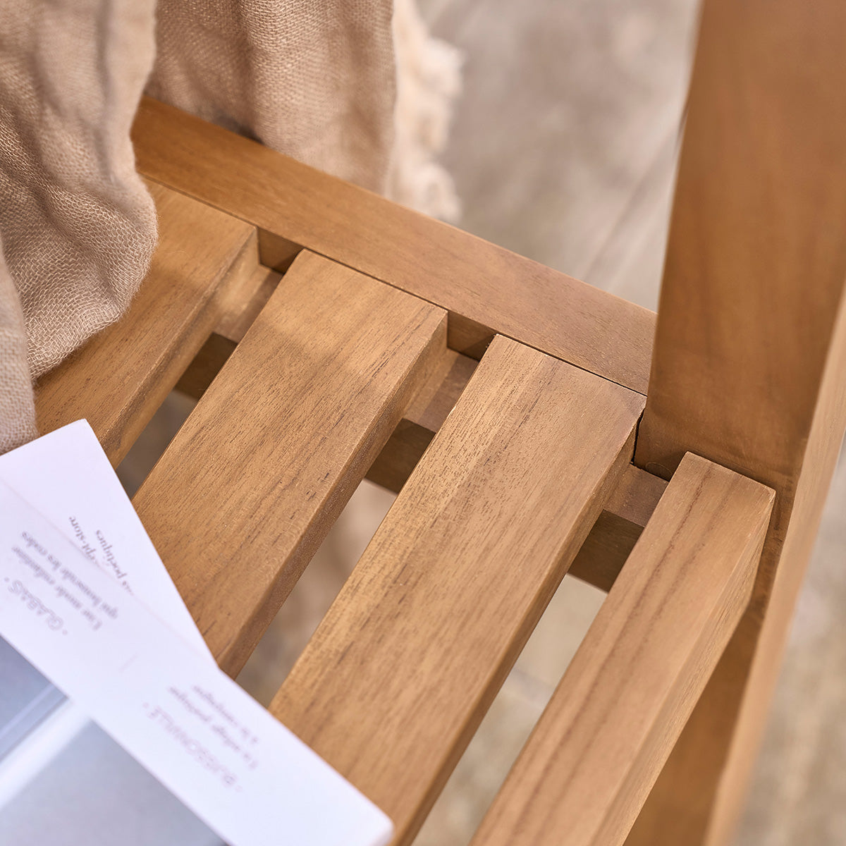 MALTE - Panchina da giardino in teak massello 160 cm