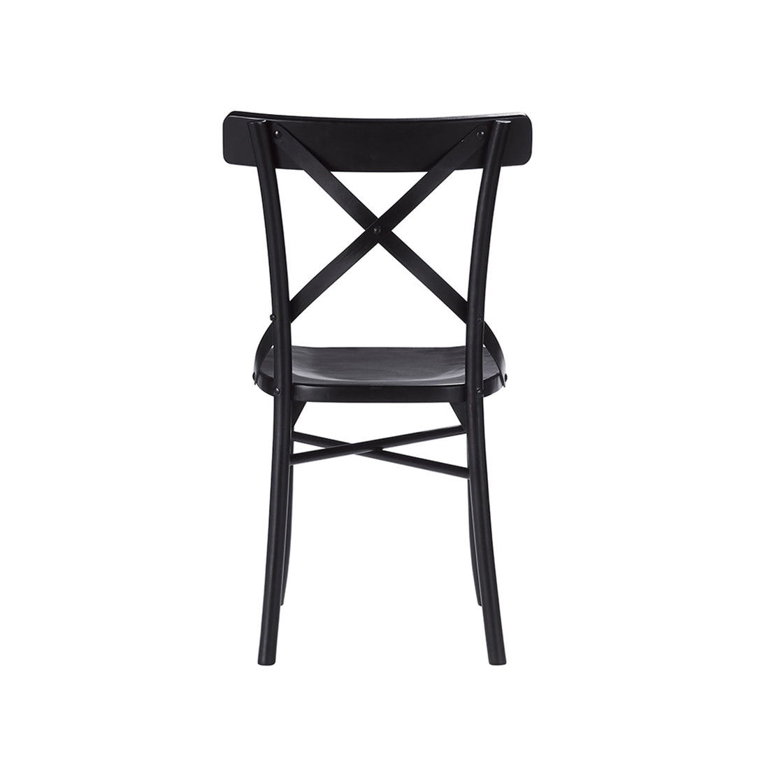 LONDRES - Sedia bistrot in mogano massello nero