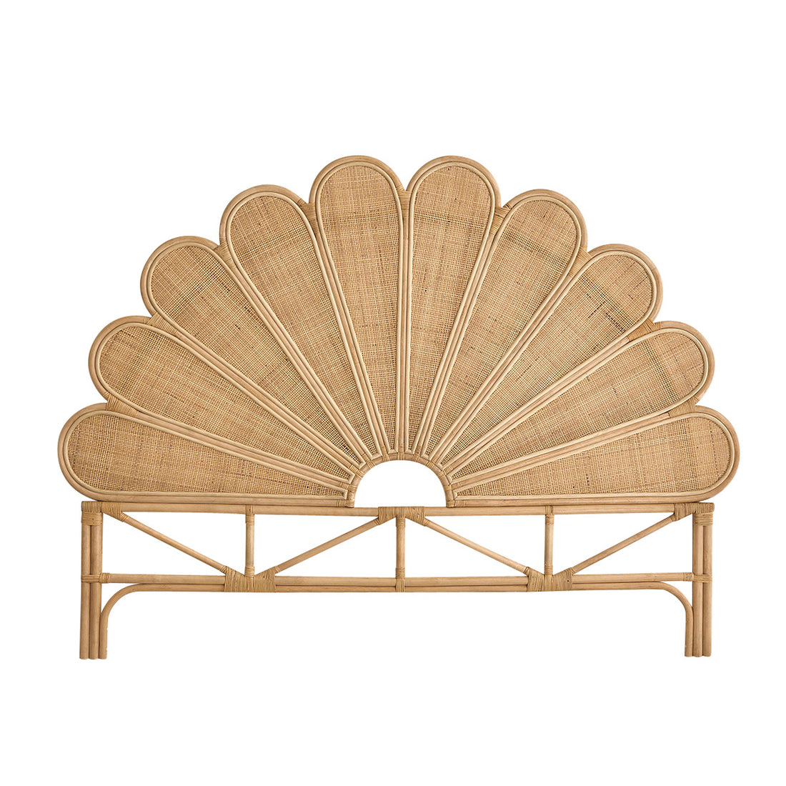 ROMY - Testiera in rattan e midollino 180 cm