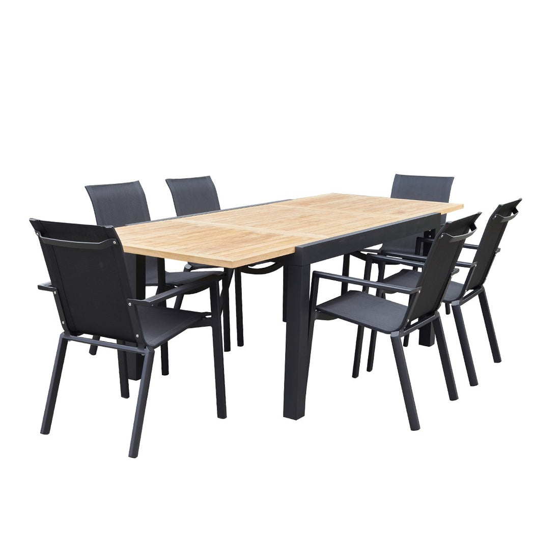 BALITECK - Set di mobili da giardino in teak massello per 6/10 pers.