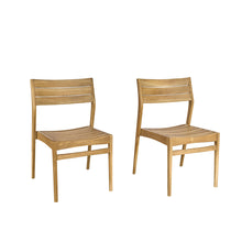 Sedia da giardino in teak massello (set di 2)