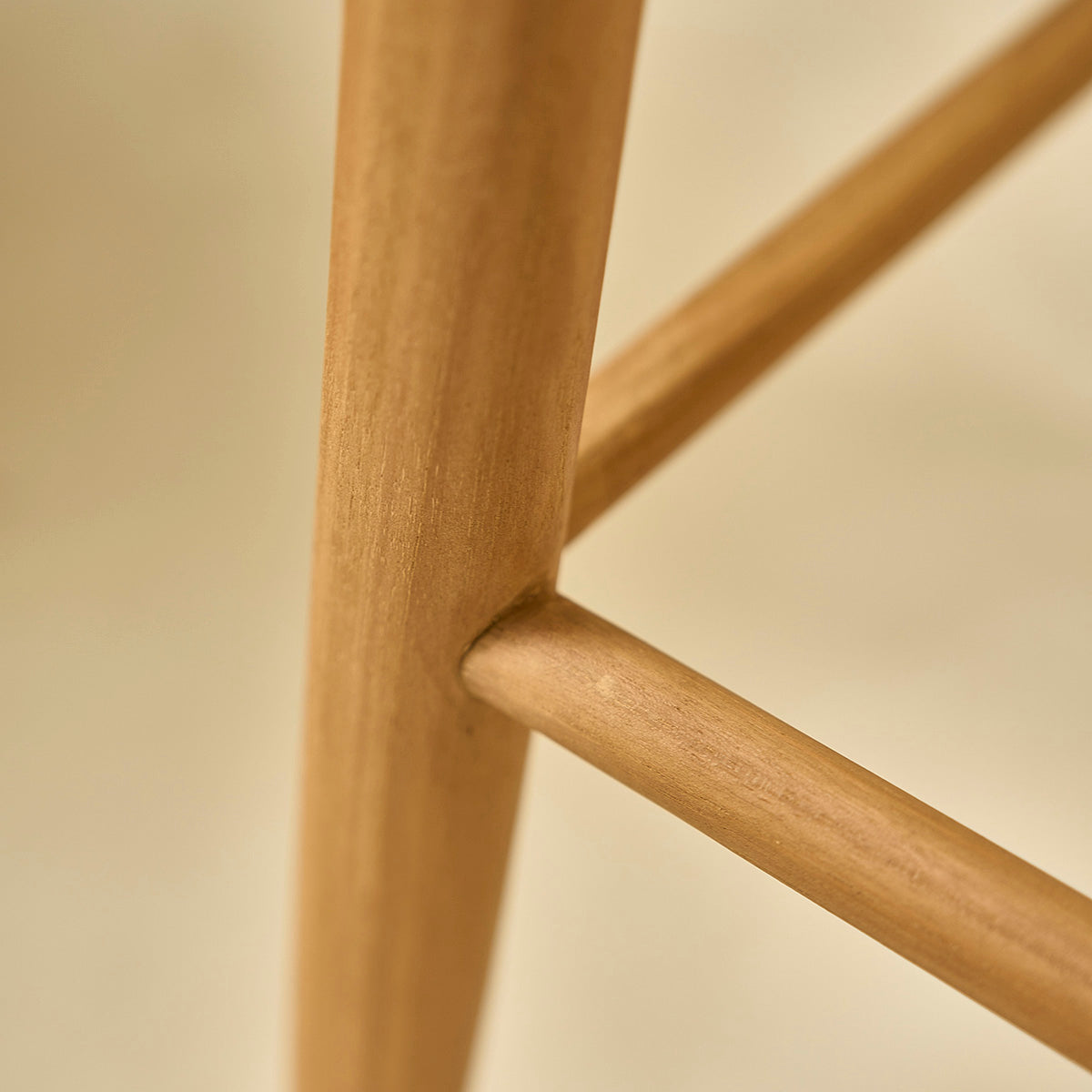 AMBRE - Sgabello da bar in teak massello 75 cm