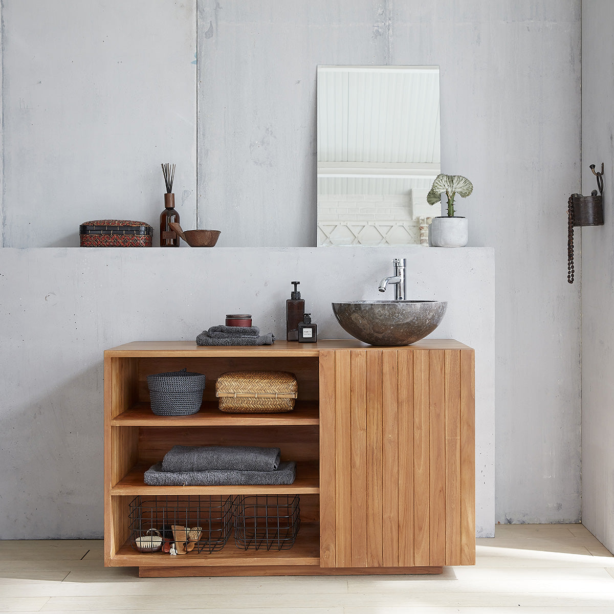 RIO - Mobiletto in teak massello 120 cm