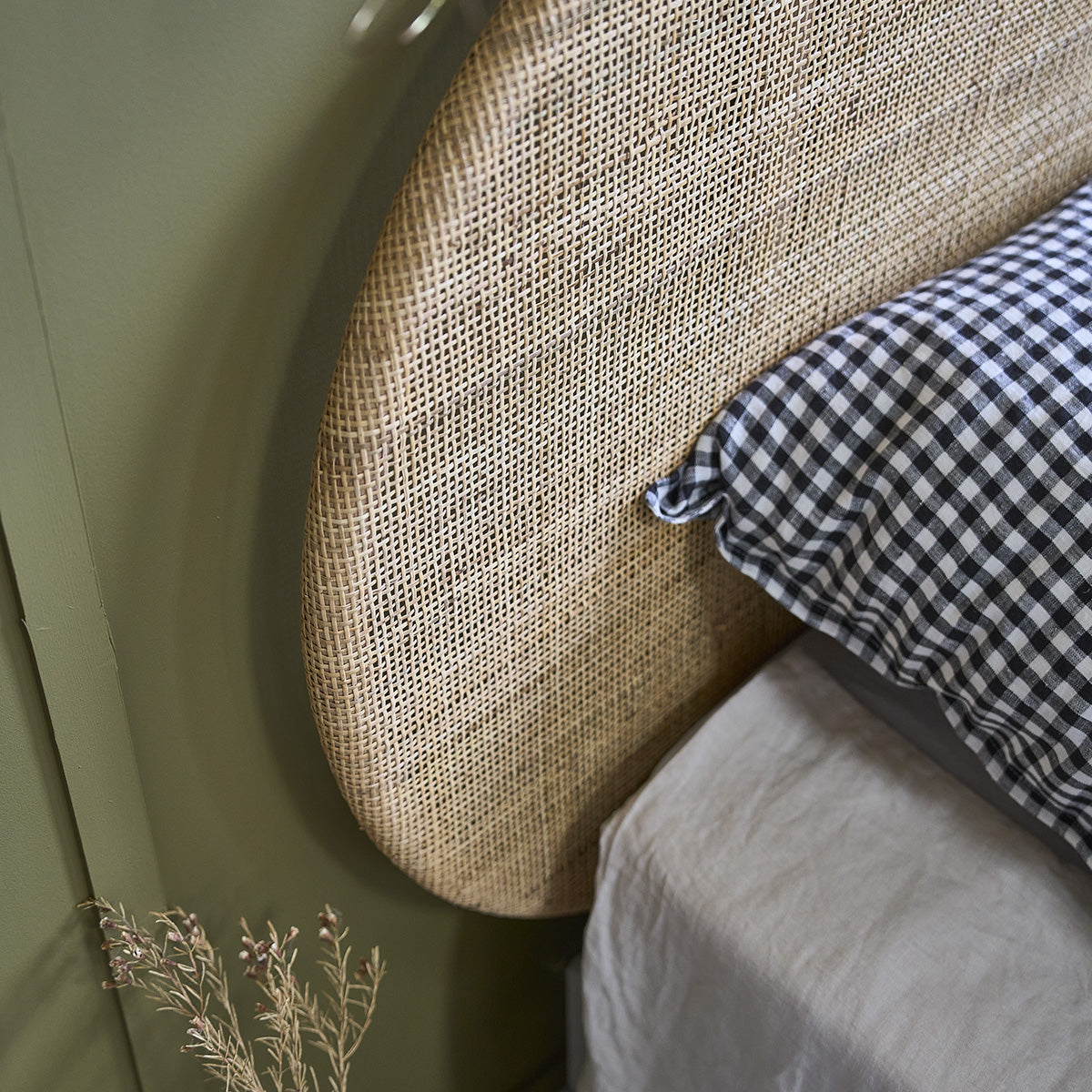 JANE - Testiera in rattan 180 cm