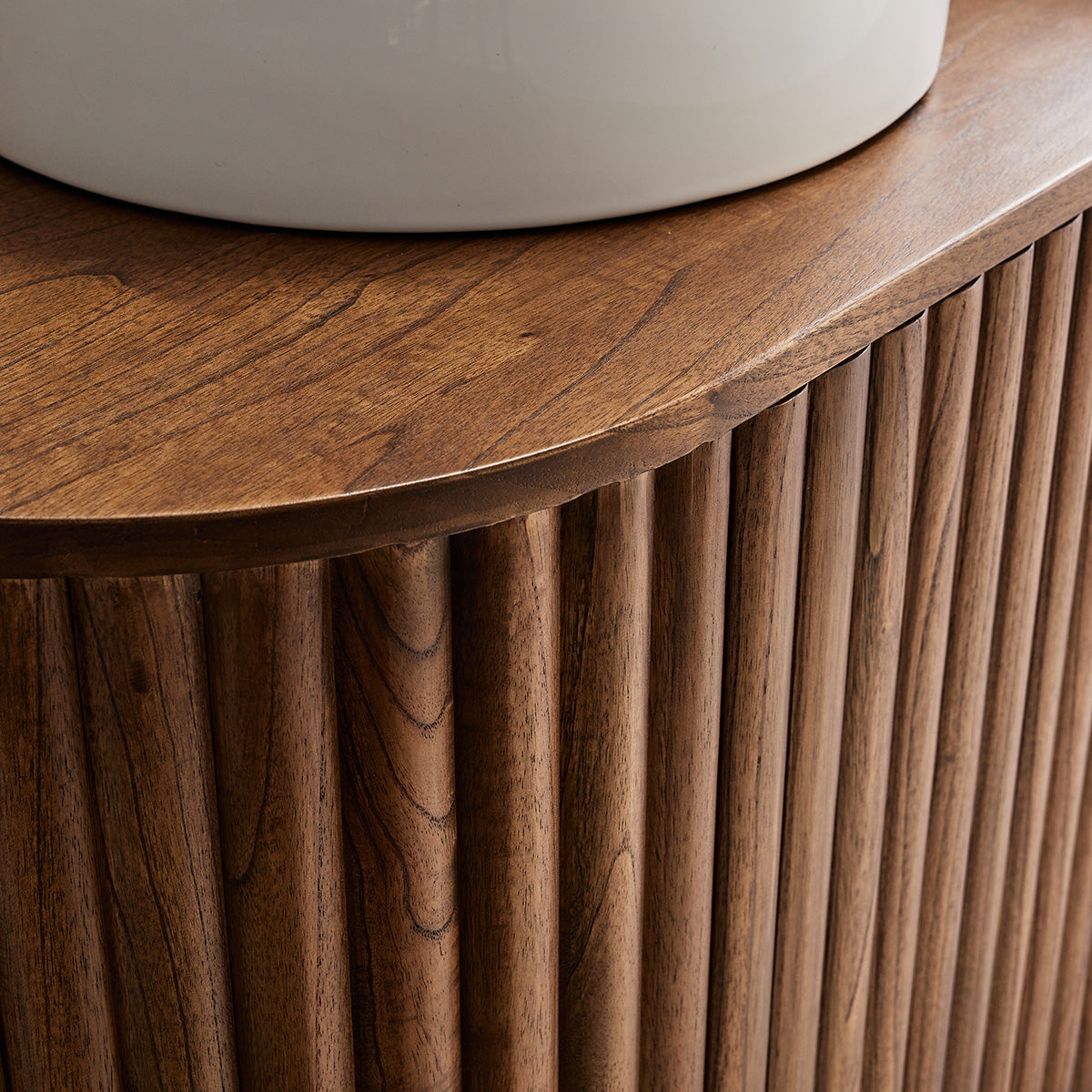 TRINIDAD - Mobile per lavabo sospeso in mindi massello 90 cm