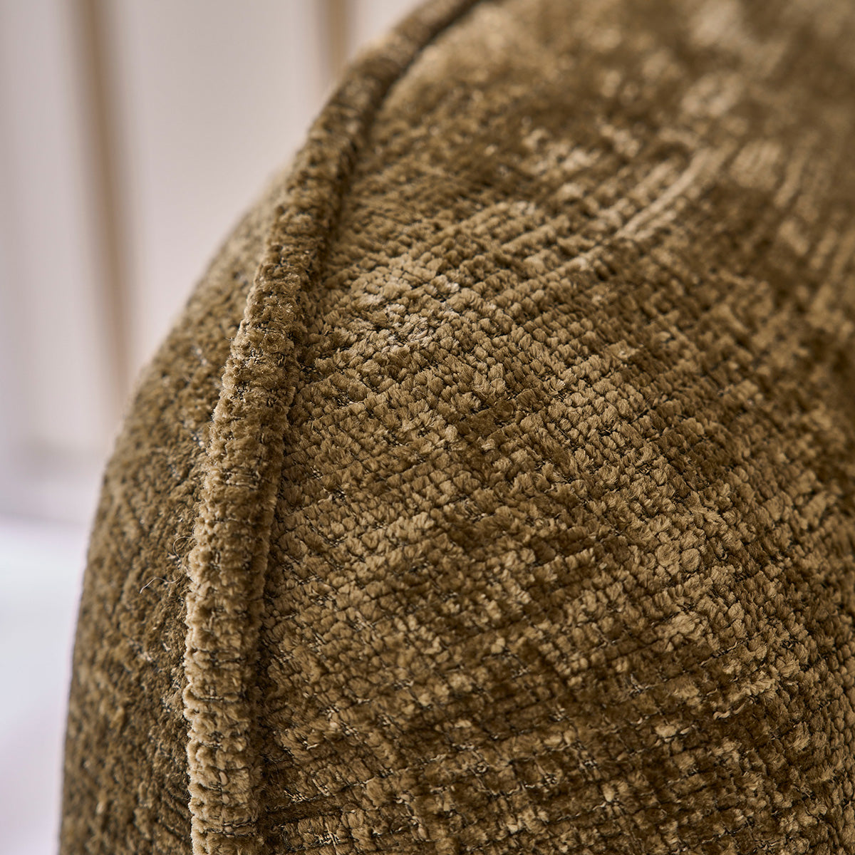 HECTOR - Divano dritto a 3 posti in velluto testurizzato verde