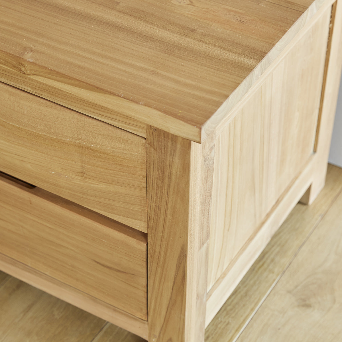 BOSTON - Mobile TV in teak massello 150 cm