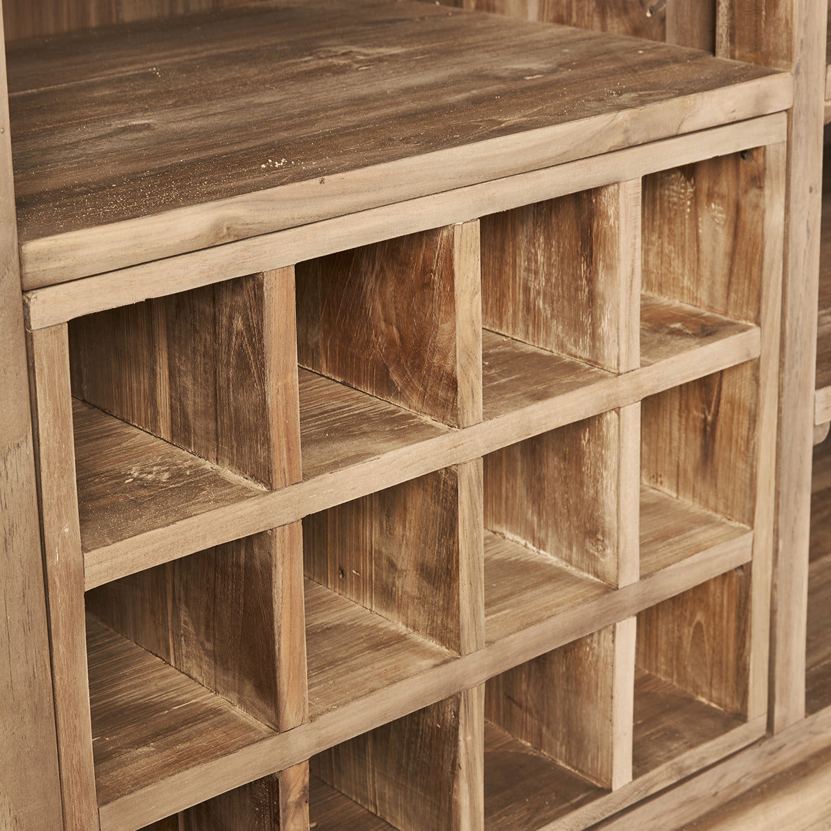 CARGO - Bar in teak massello riciclato 120 cm