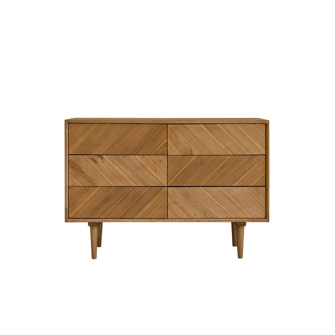 PACÔME - Cassettiera in mindi massello 120 cm