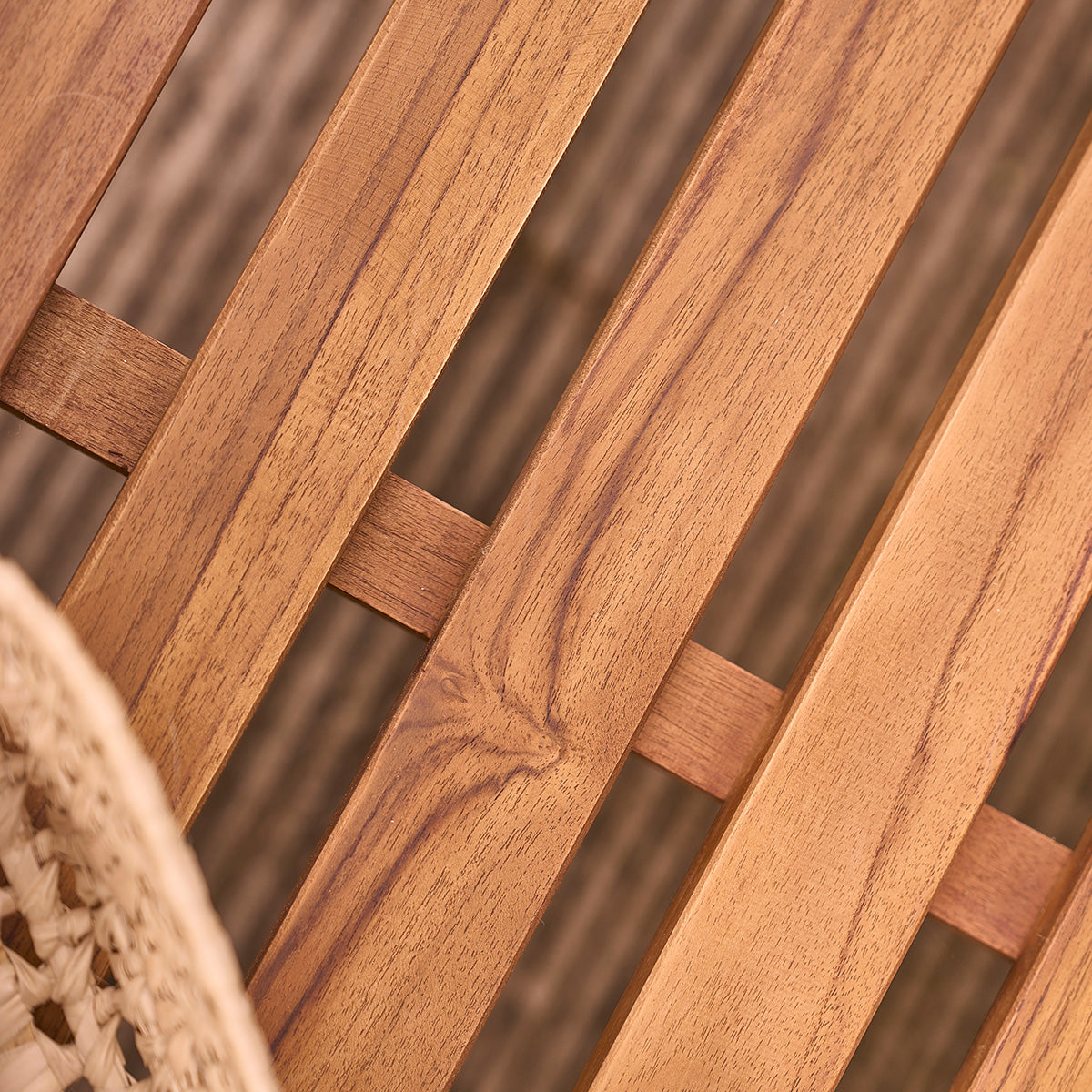 BALI - Panchina da giardino in teak massello oliato 120 cm