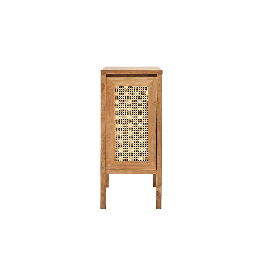 ELIOTT - Lavamano in teak massello e cannage 35 cm