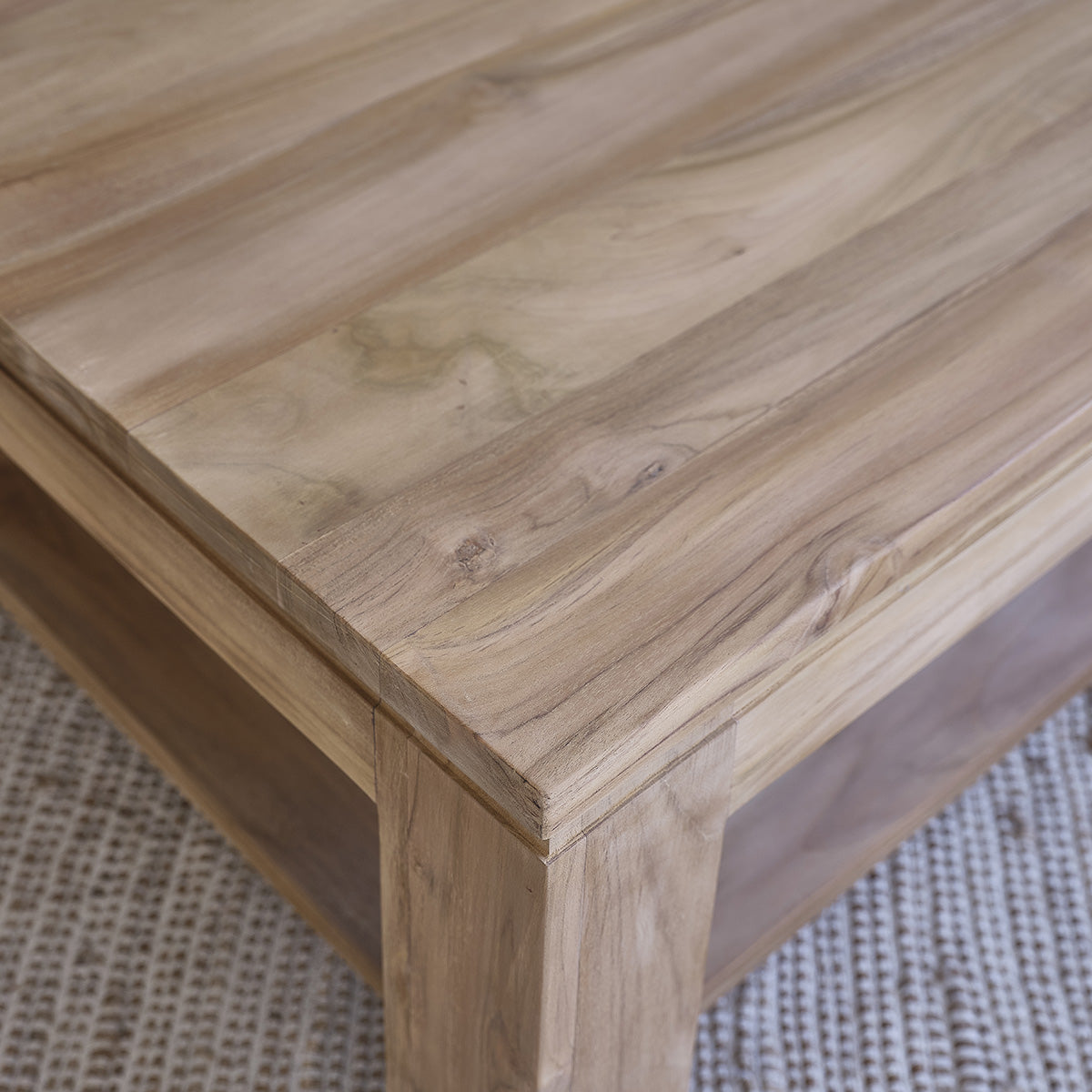 BOSTON - Tavolino in teak massello da 120 cm