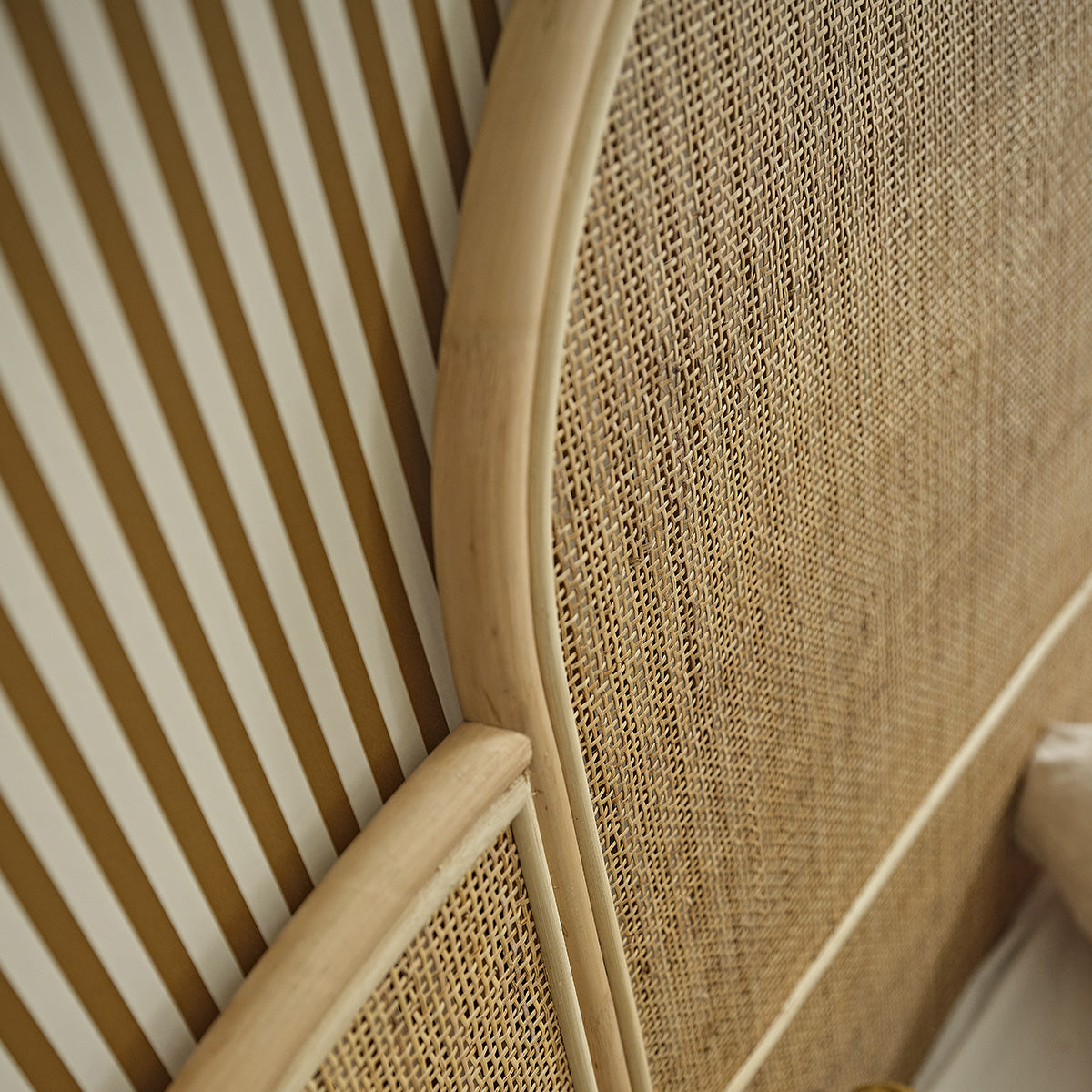 JANE - Testiera in rattan e cannage 160 cm