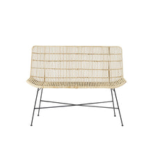 Divano in rattan e metallo 120