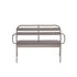 Panca in alluminio grigio 118 cm