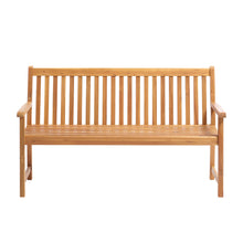Panchina da giardino in legno massello di acacia oliato, 150 cm