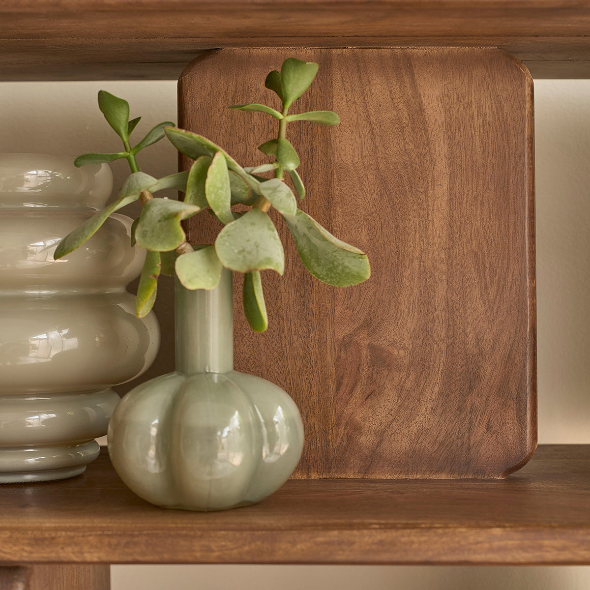 CLEO - Libreria in legno massello di mango, 106 cm