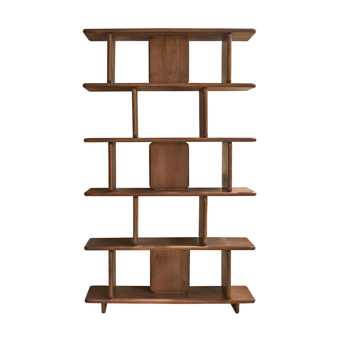 CLEO - Libreria alta in legno massello di mango, H 175 cm