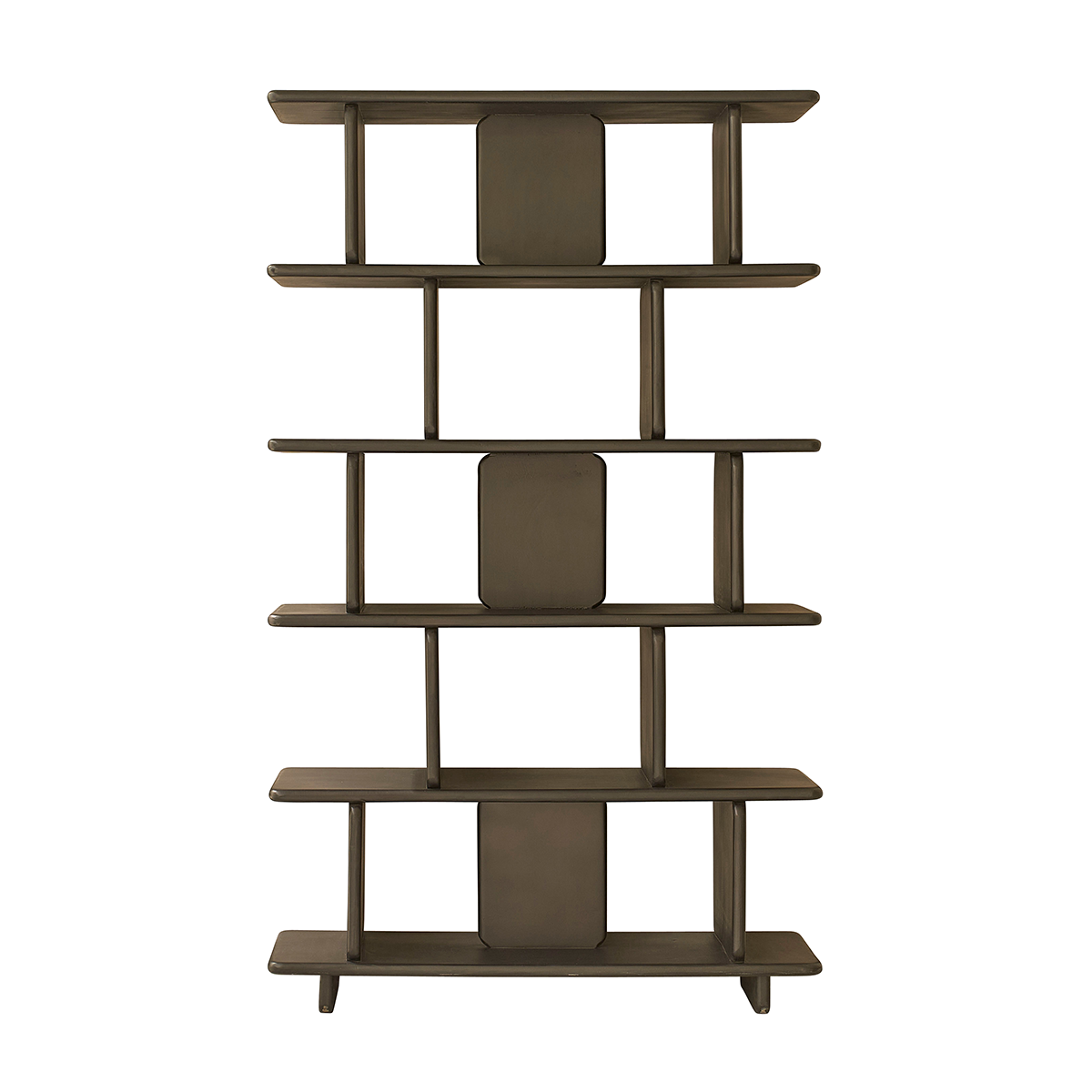 CLEO - Libreria in legno massello di mango nero, 106 cm