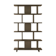 Libreria in legno massello di mango nero, 106 cm