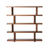 Libreria in legno di mindi marrone, 160 cm