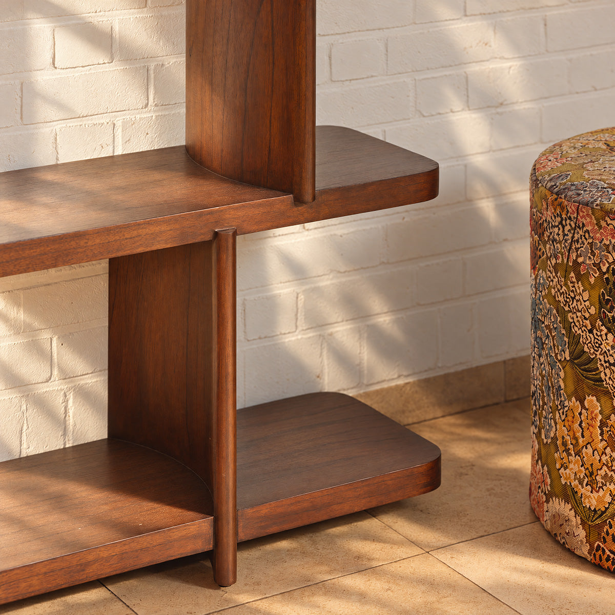 OTTO - Libreria in legno di mindi marrone, 160 cm