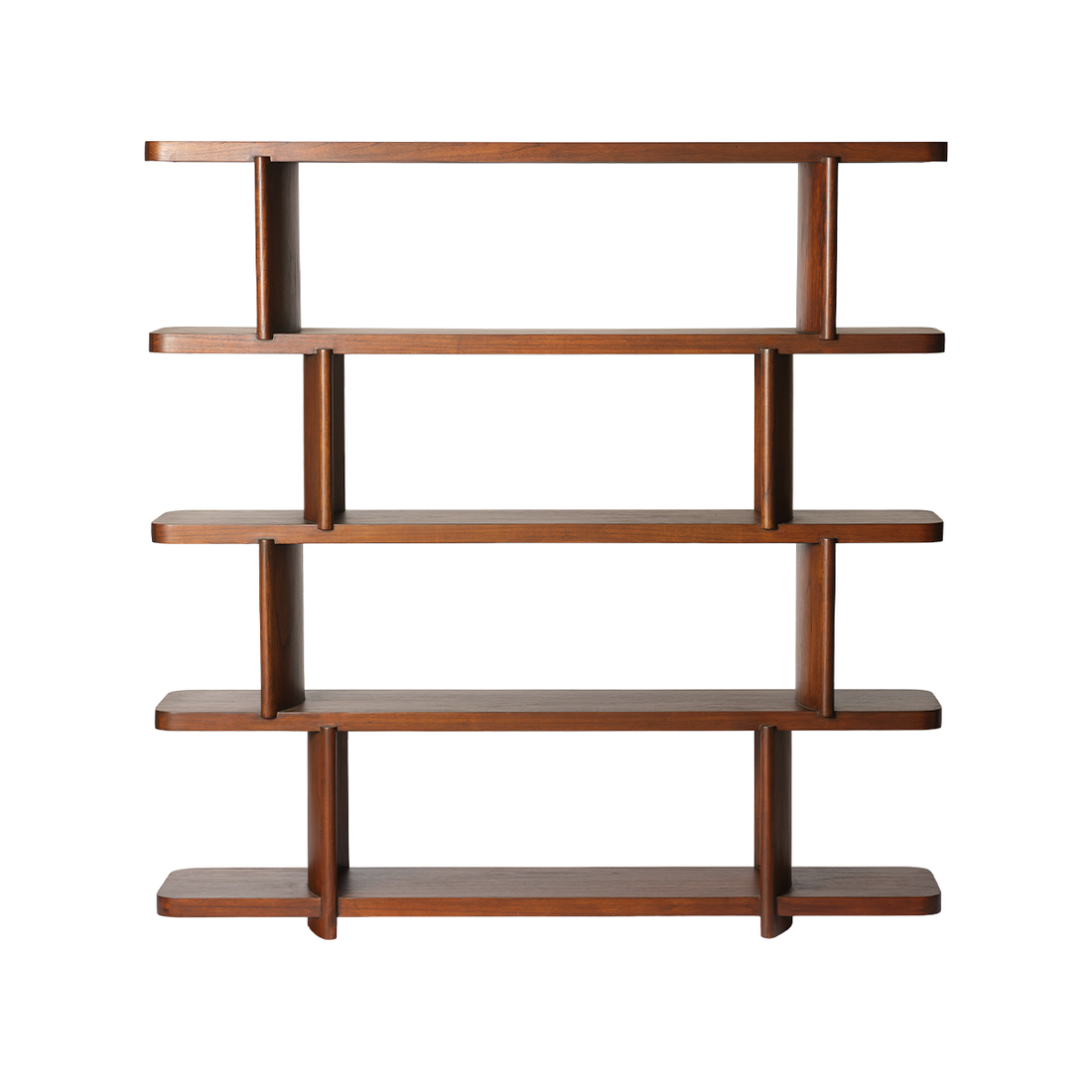 OTTO - Libreria alta in legno di mindi marrone, H 161 cm