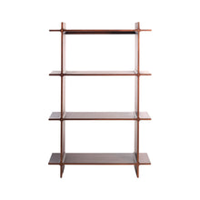 Scaffale in legno di mindi marrone, H 175 cm