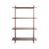 Scaffale in legno di mindi naturale, H 175 cm