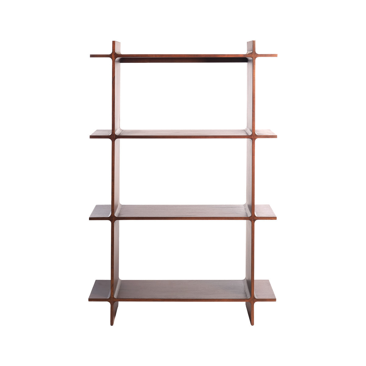 NOAM - Scaffale in legno di mindi naturale, H 175 cm