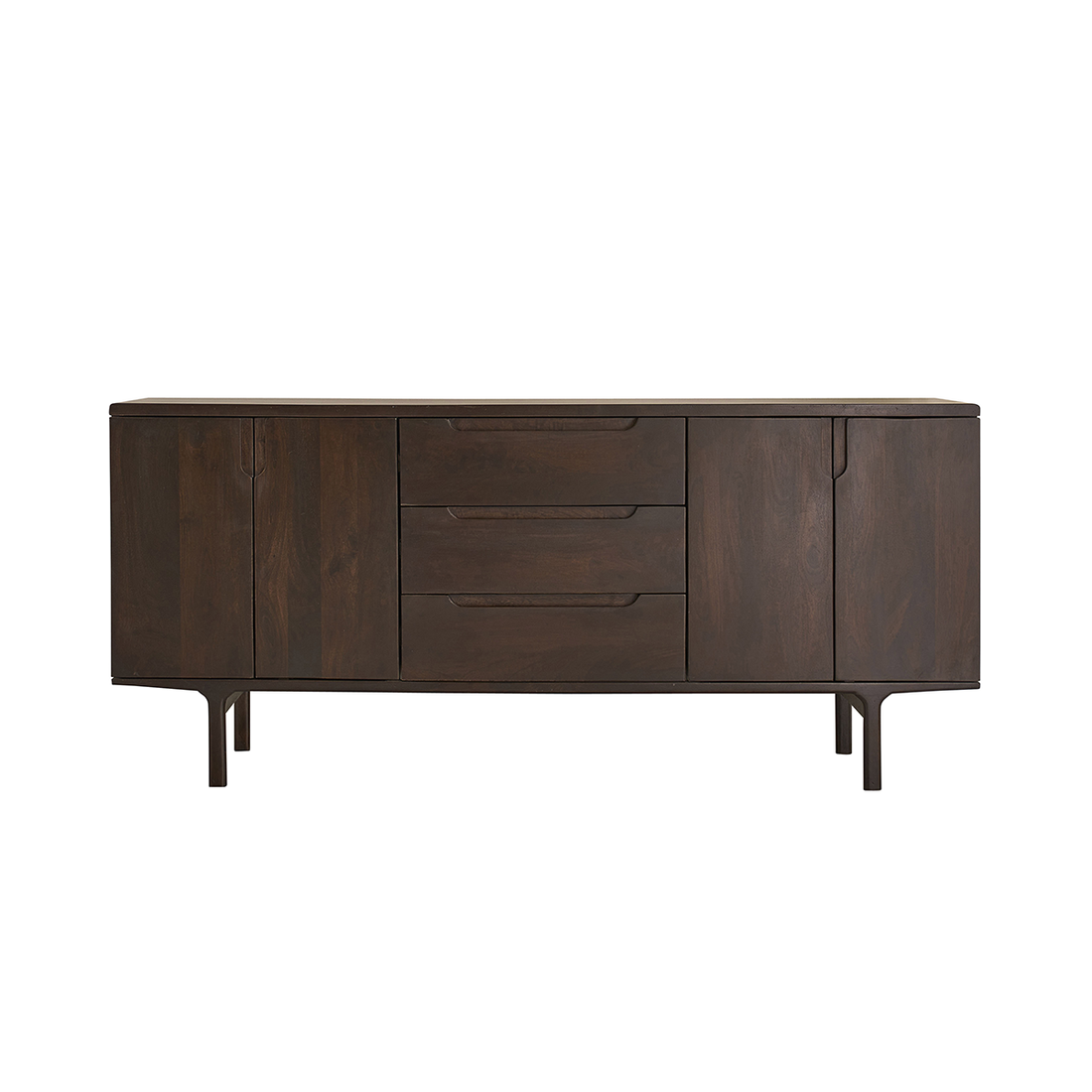 LAZARE - Credenza in legno massello di mango, 180 cm