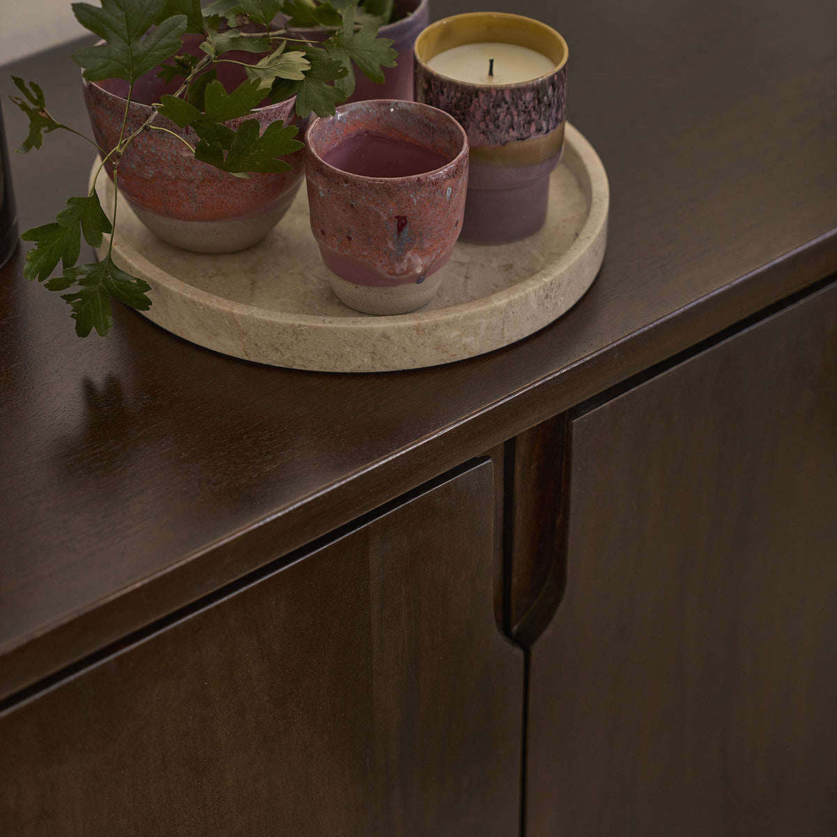 LAZARE - Credenza in legno massello di mango, 150 cm