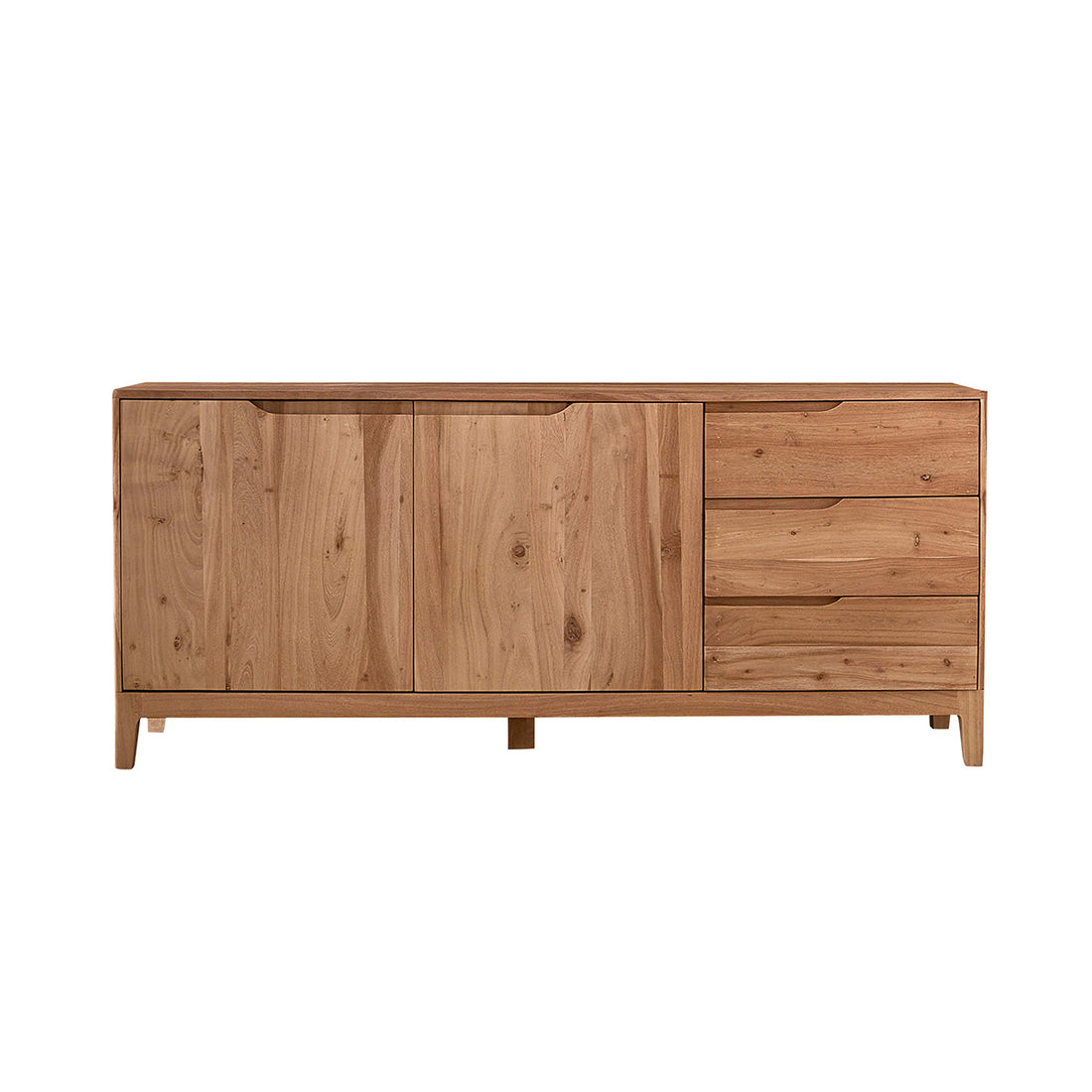SAMSO - Credenza in acacia massiccia da 170 cm