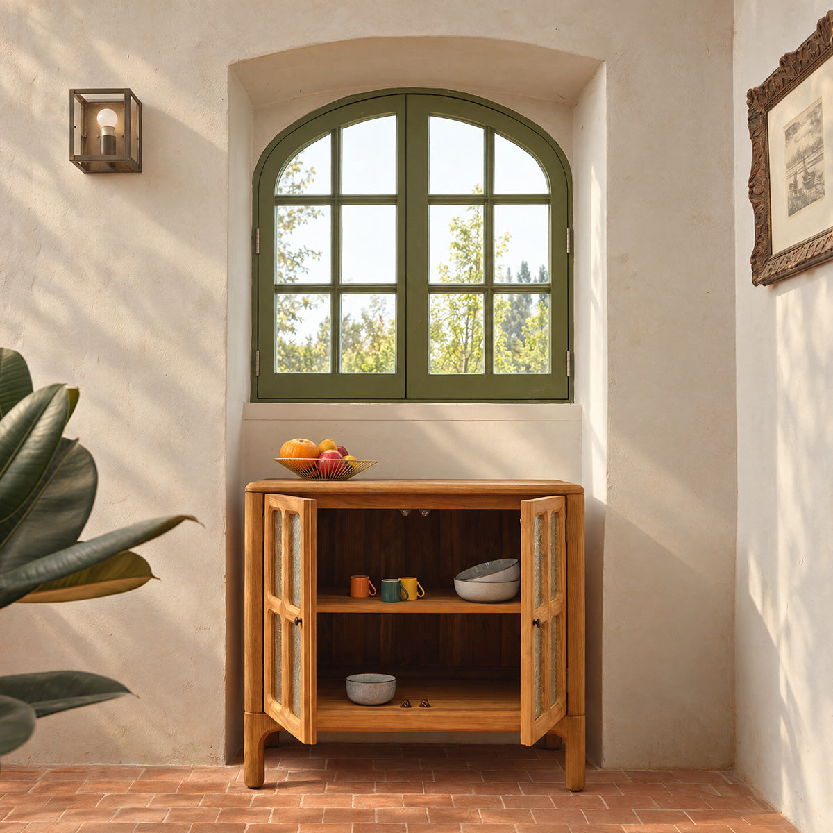 VELDE - Credenza in teak riciclato da 90 cm